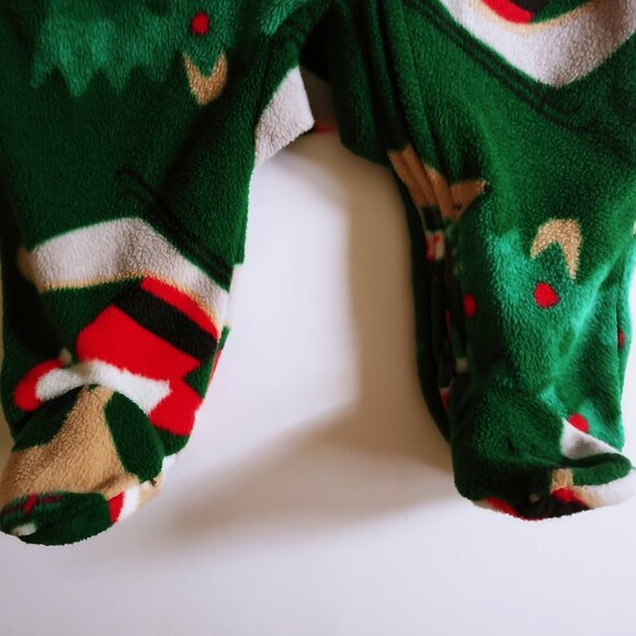 Carter's 2-Way Zip Fleece Holiday Footie size 3 Months - Picture 4 of 8